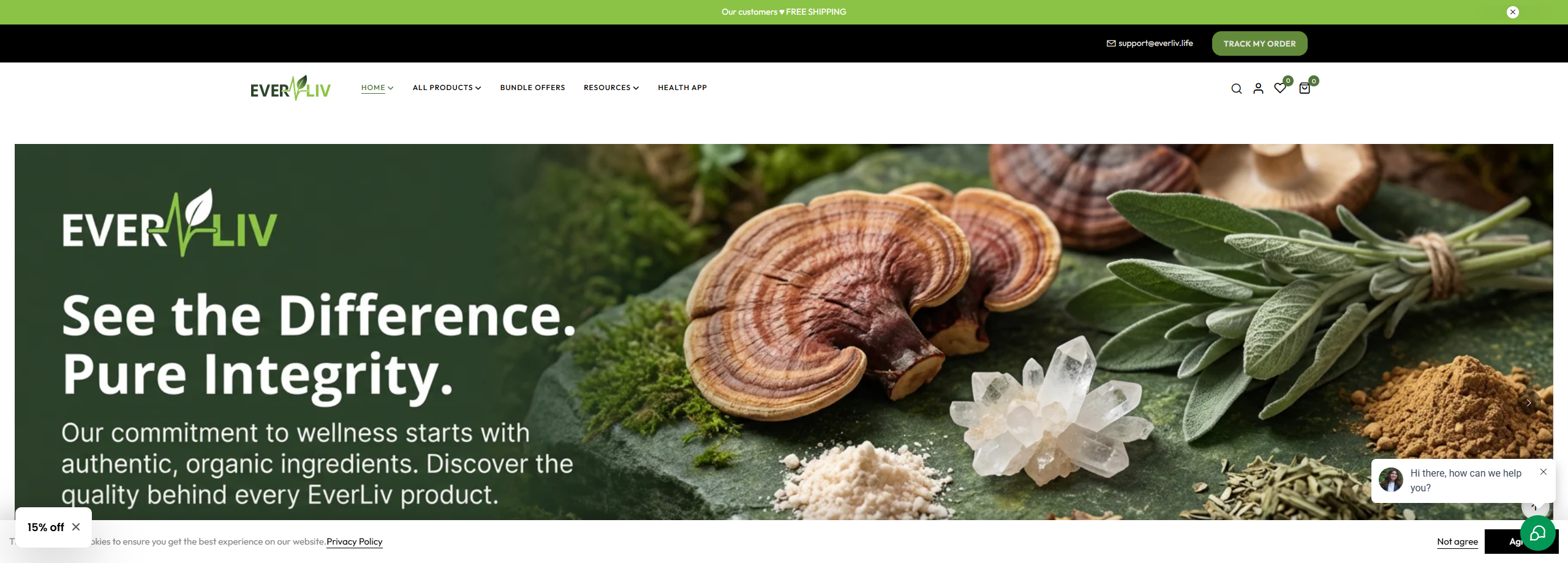 EverLiv E-Commerce Website